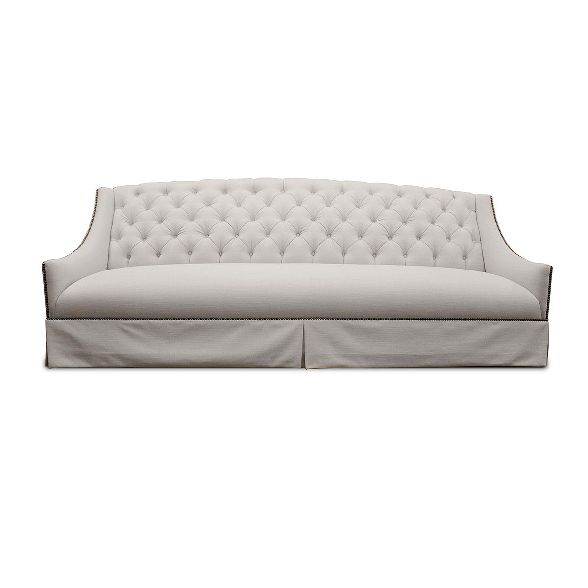 Burley Tufted Linen Sofa