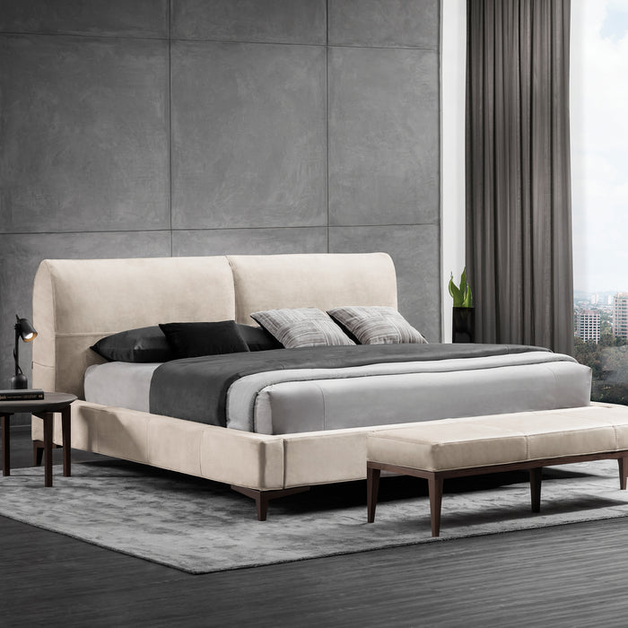 London Genuine Leather Bed King