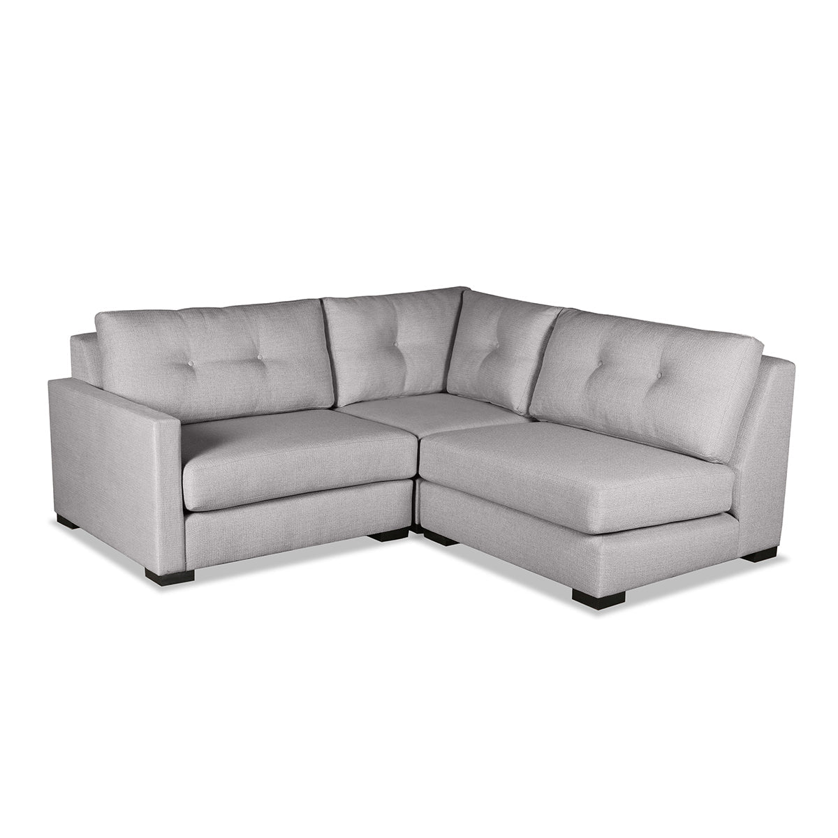 Chester Buttoned Modular 3-Piece Sectional