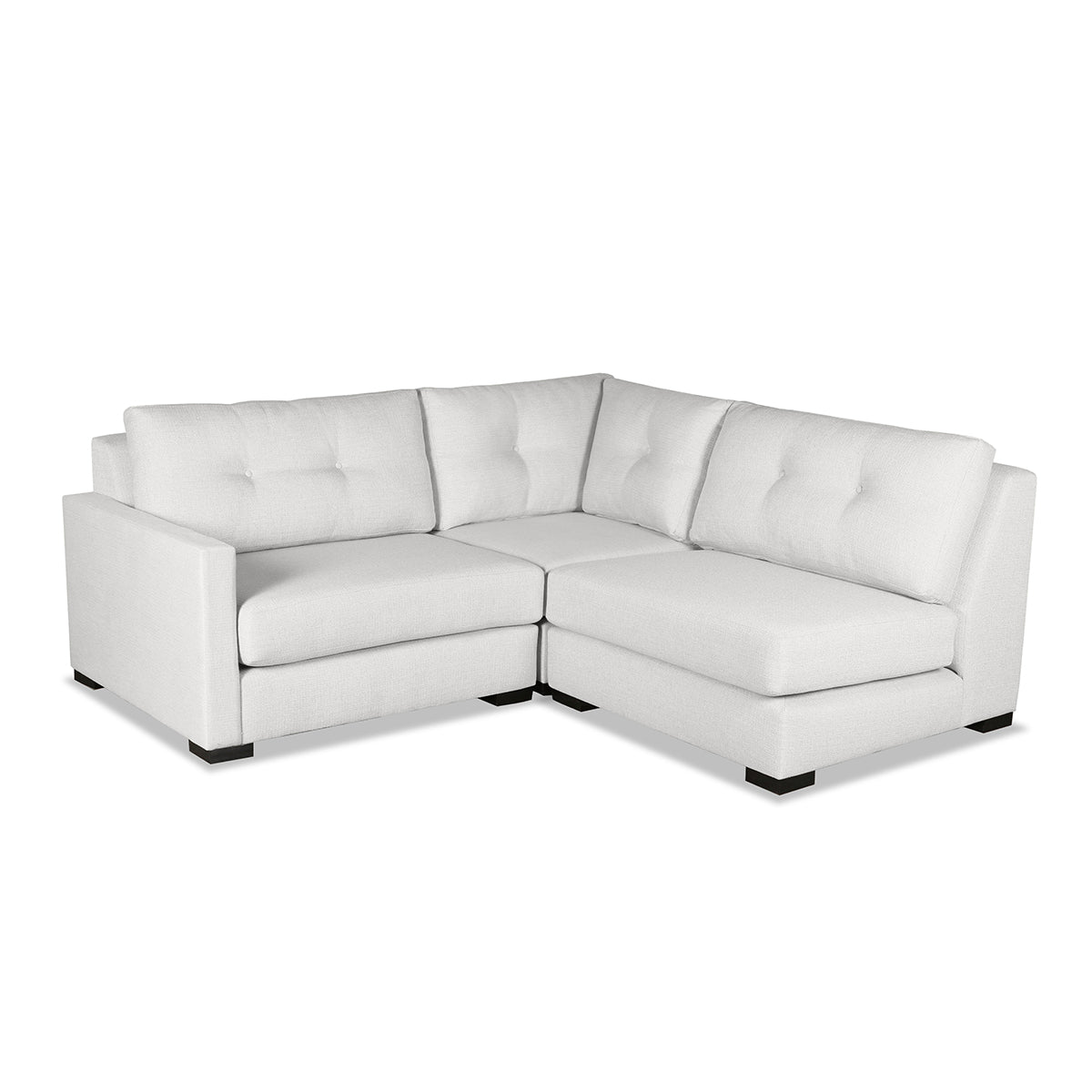 Chester Buttoned Modular 3-Piece Sectional