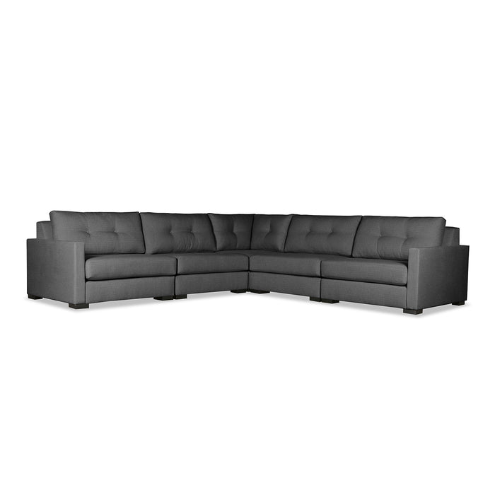 Chester Buttoned Modular 5-Piece Sectional