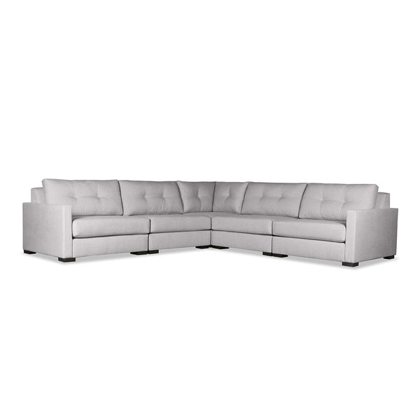 Chester Buttoned Modular 5-Piece Sectional