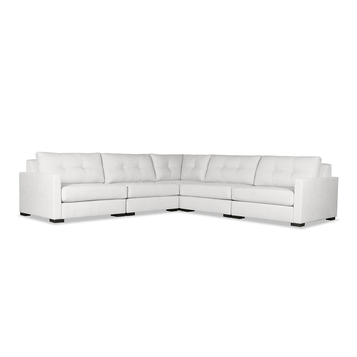 Chester Buttoned Modular 5-Piece Sectional