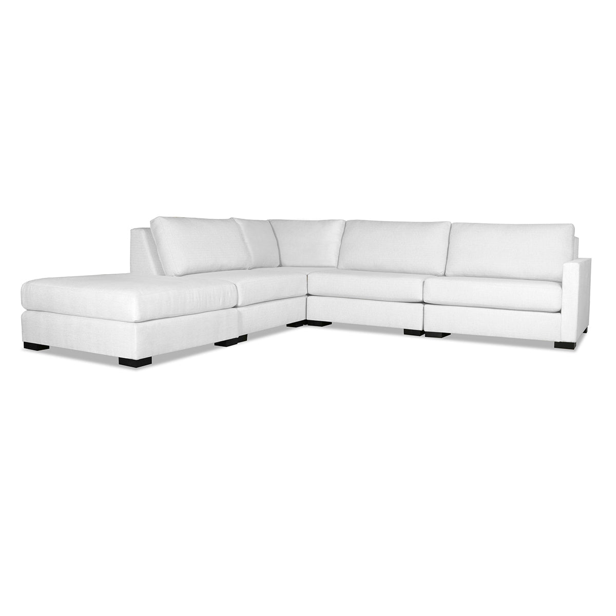 Chester Buttoned Modular 5-Piece with Ottoman Sectional