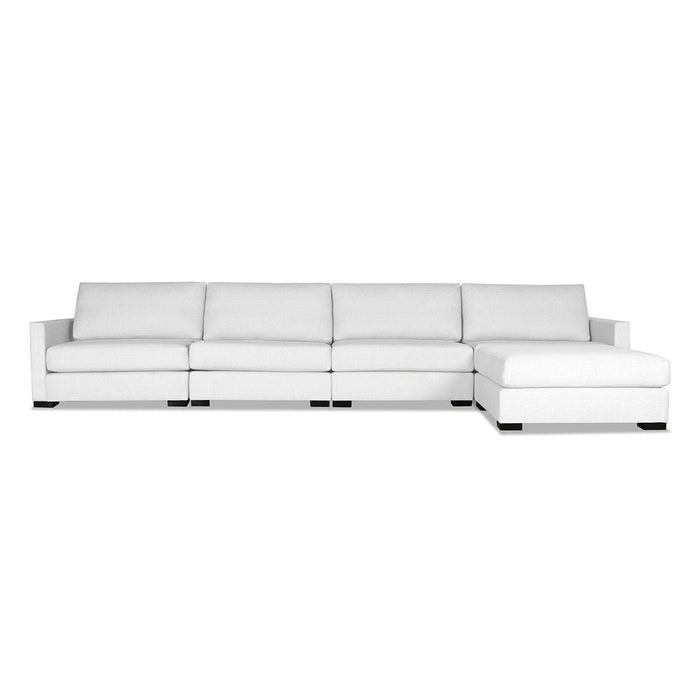 Chester Buttoned Modular 5-Piece with Ottoman Sectional