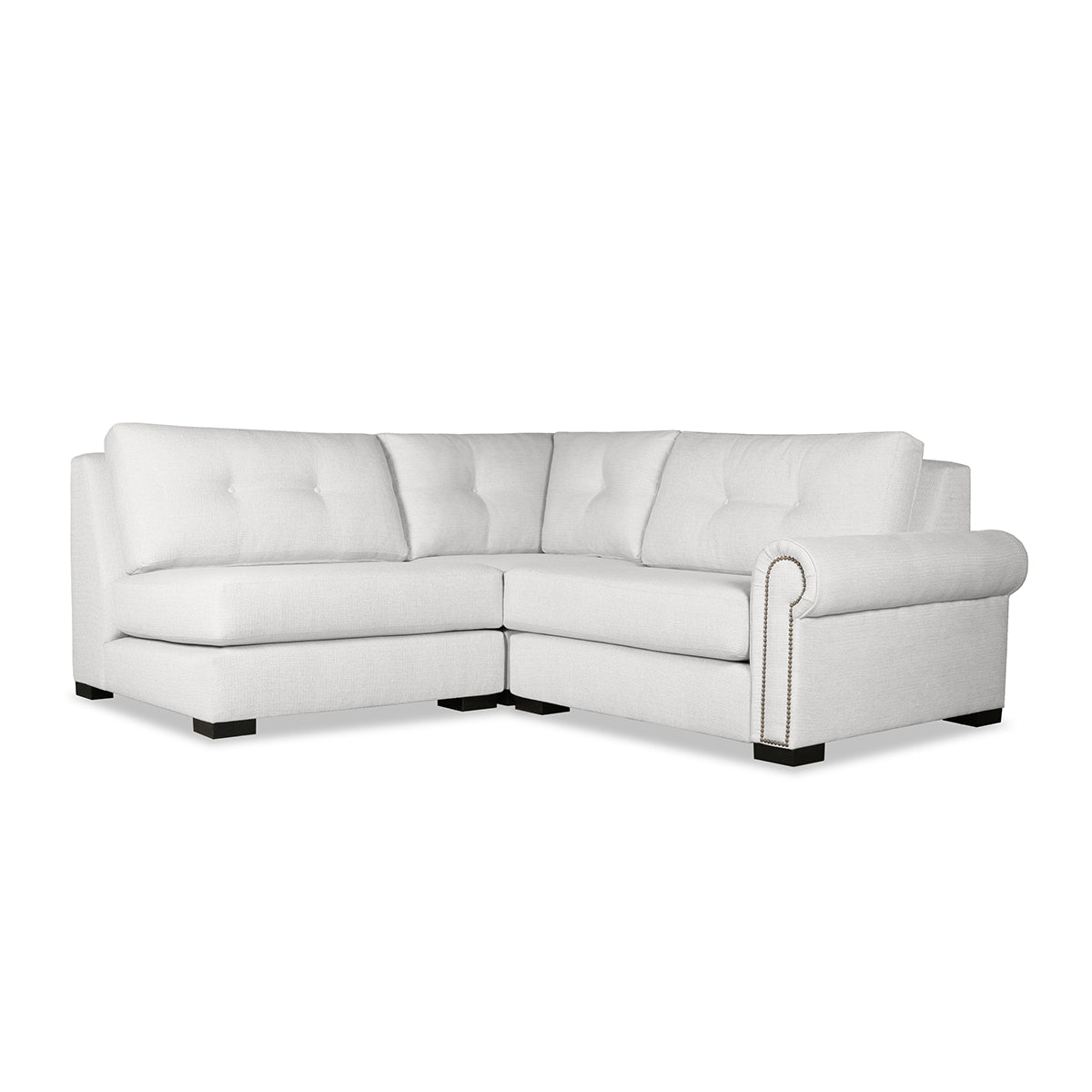 Sylviane Buttoned Modular 3-Piece Sectional