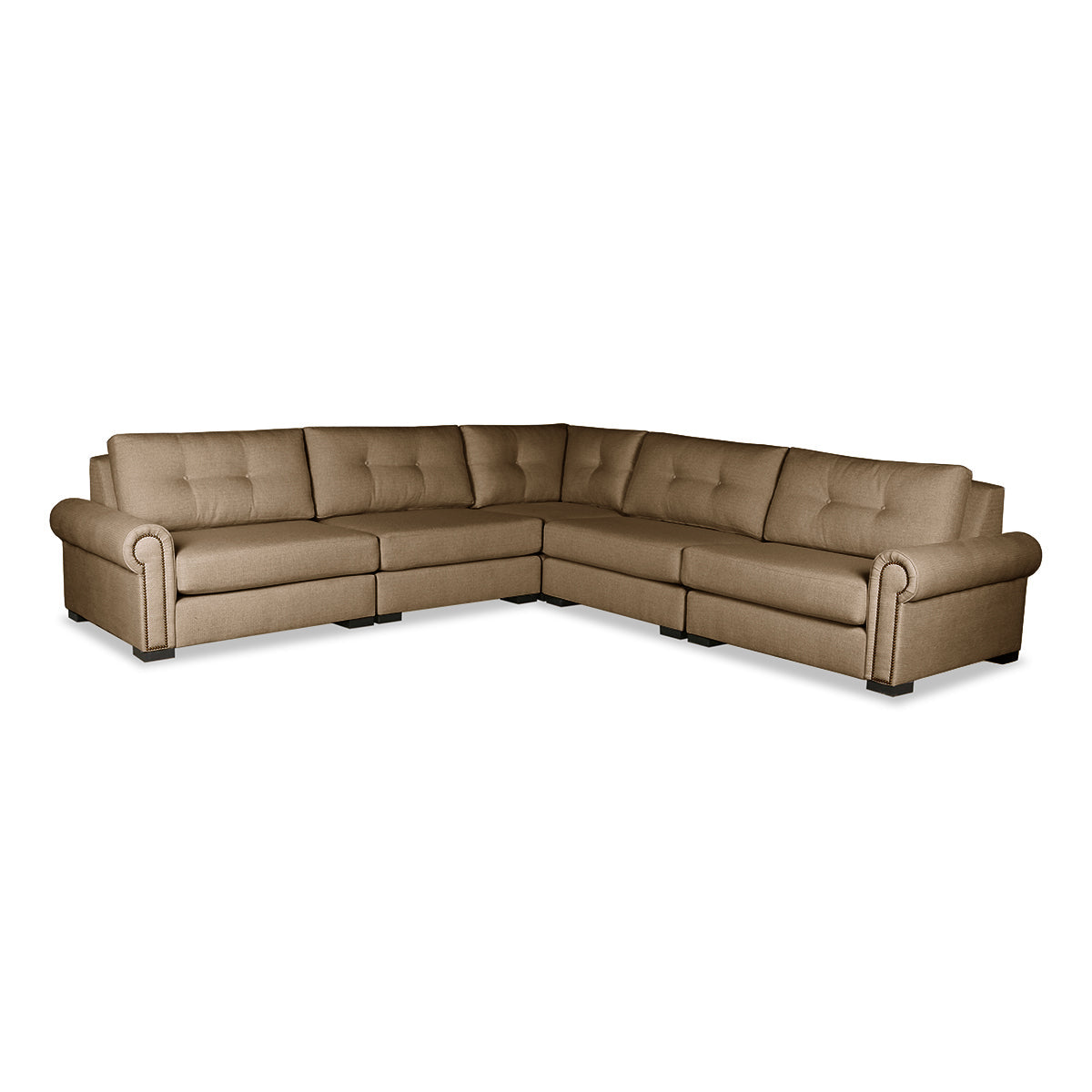 Sylviane Buttoned Modular 5-Piece Sectional