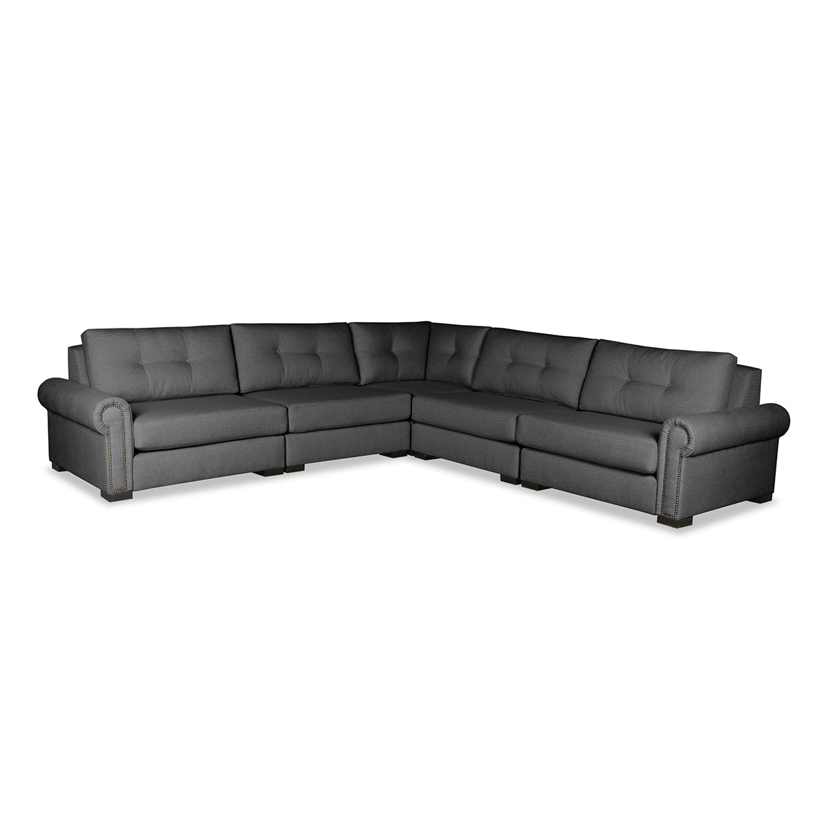 Sylviane Buttoned Modular 5-Piece Sectional