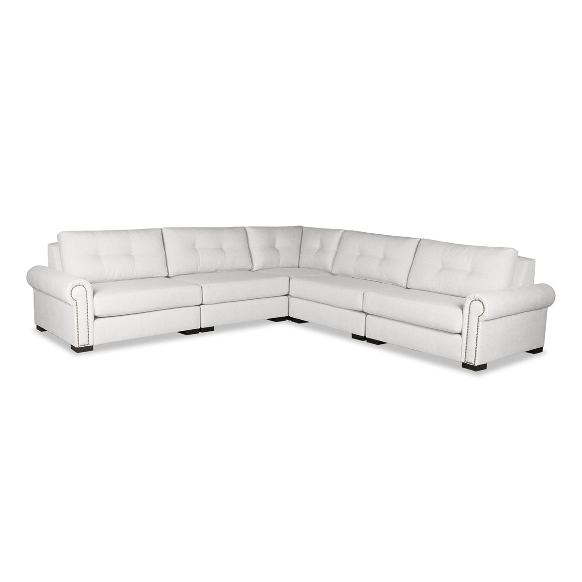 Sylviane Buttoned Modular 5-Piece Sectional