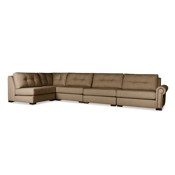 Sylviane Buttoned Modular 5-Piece Sectional