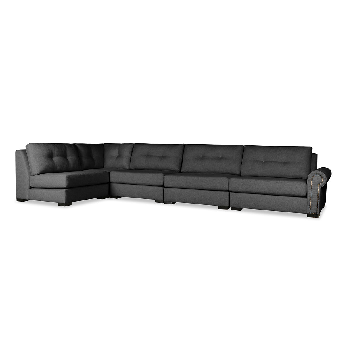 Sylviane Buttoned Modular 5-Piece Sectional