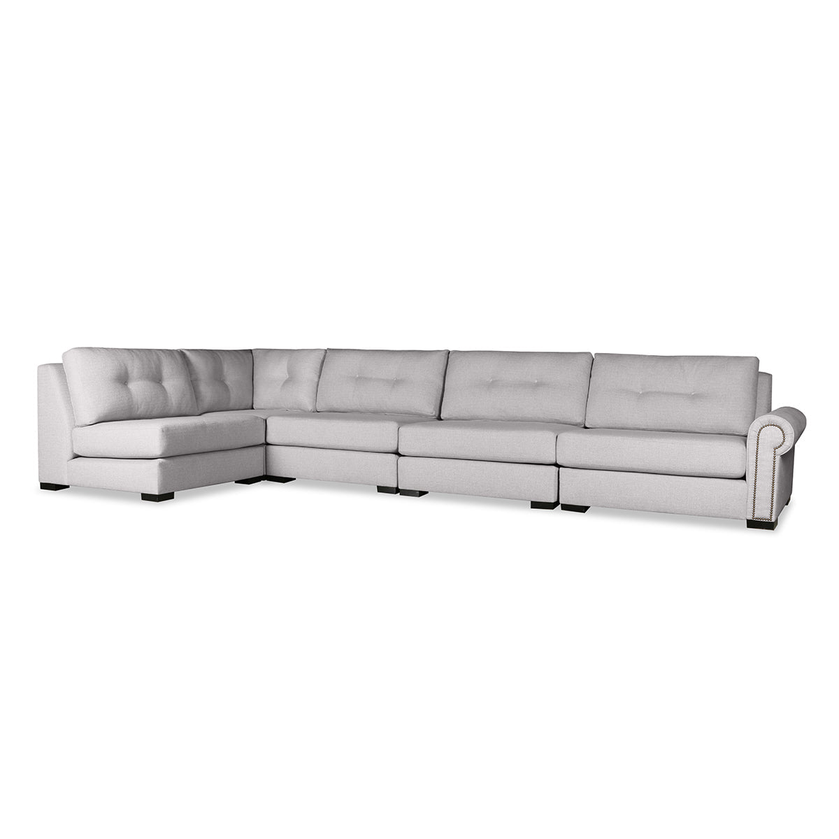 Sylviane Buttoned Modular 5-Piece Sectional