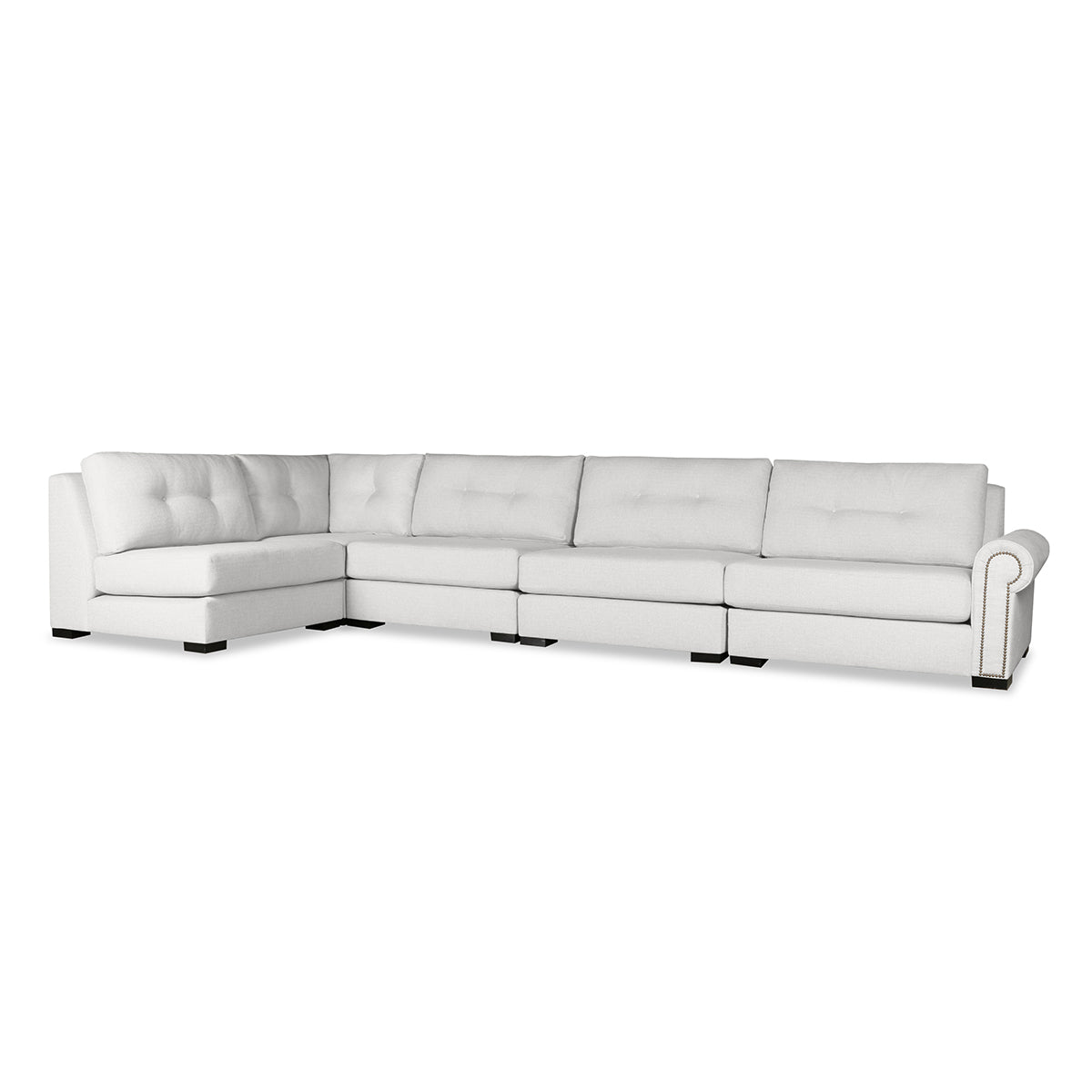 Sylviane Buttoned Modular 5-Piece Sectional