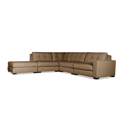 Veranda Buttoned Modular 5-Piece with Ottoman Sectional