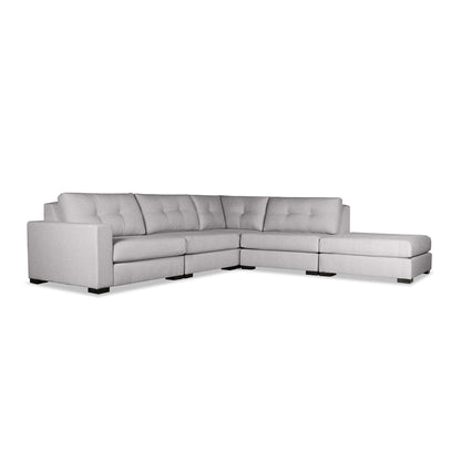 Veranda Buttoned Modular 5-Piece Sectional