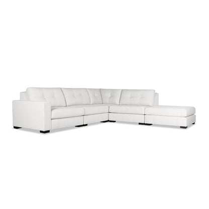 Veranda Buttoned Modular 5-Piece Sectional