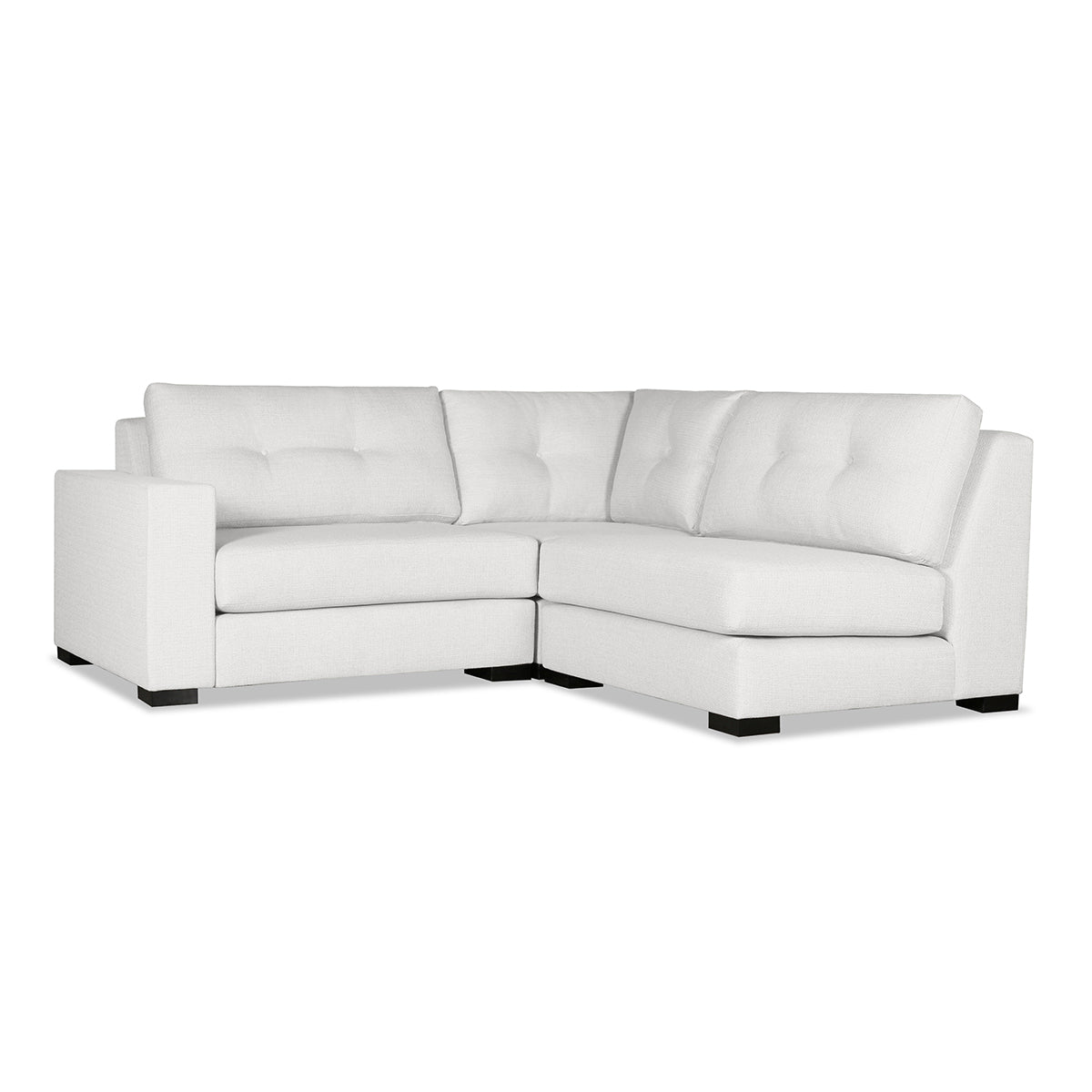 Veranda Buttoned Modular 3-Piece Sectional