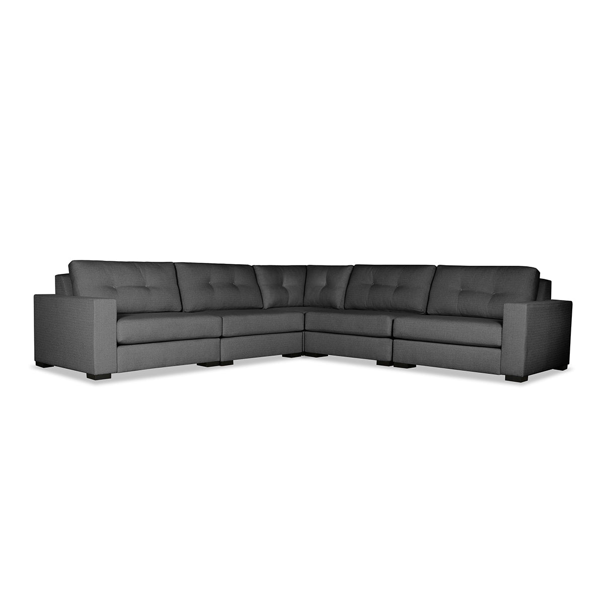 Veranda Buttoned Modular 5-Piece Sectional