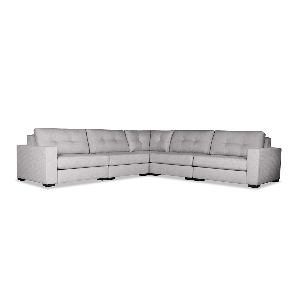 Veranda Buttoned Modular 5-Piece Sectional