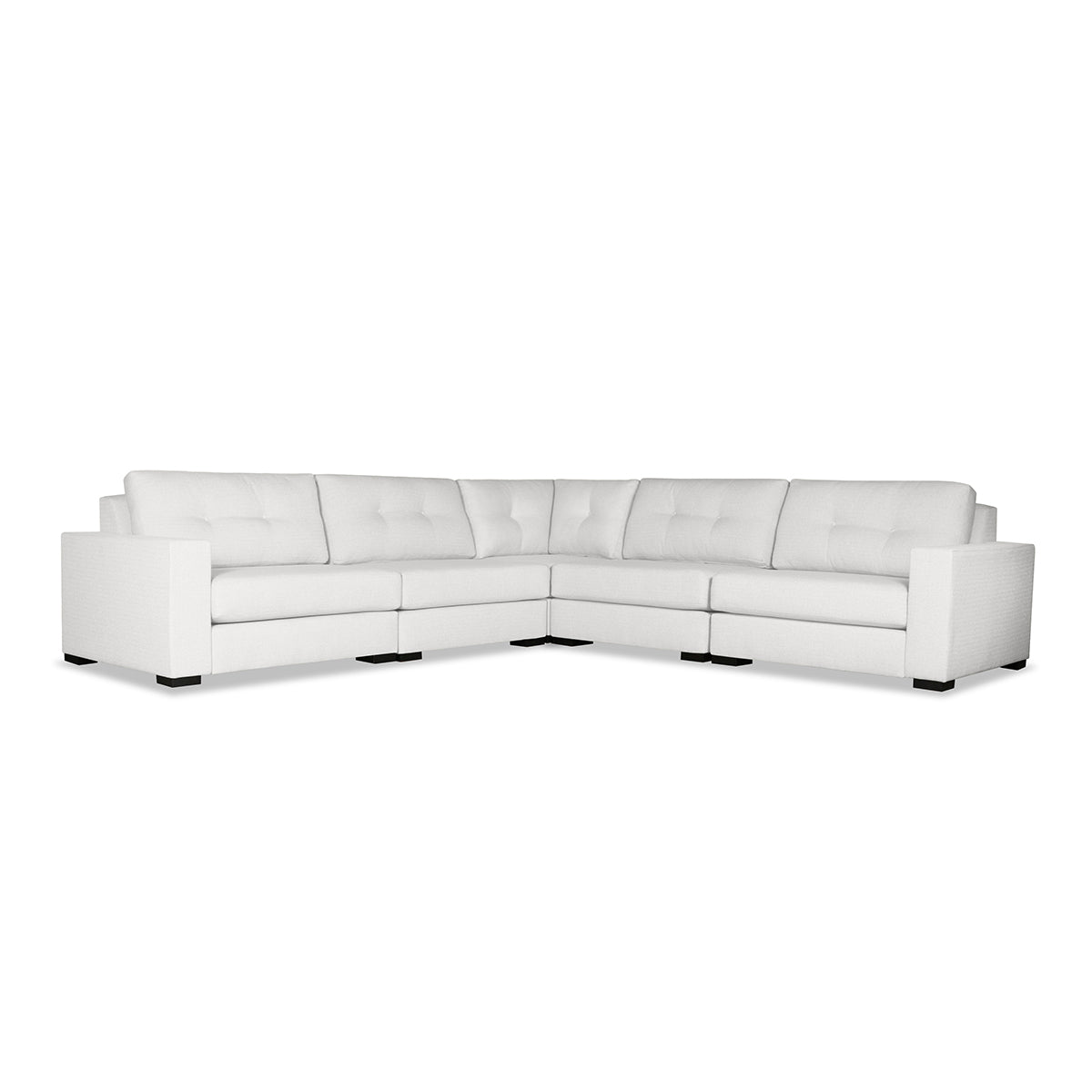 Veranda Buttoned Modular 5-Piece Sectional