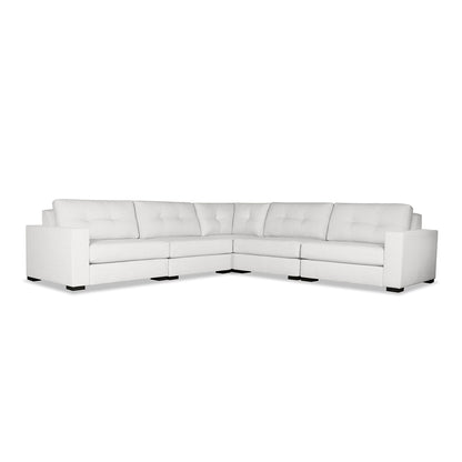 Veranda Buttoned Modular 5-Piece Sectional