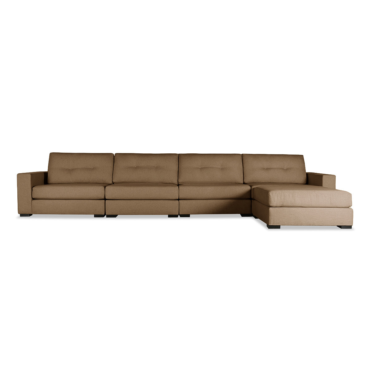 Veranda Buttoned Modular 5-Piece with Ottoman Sectional