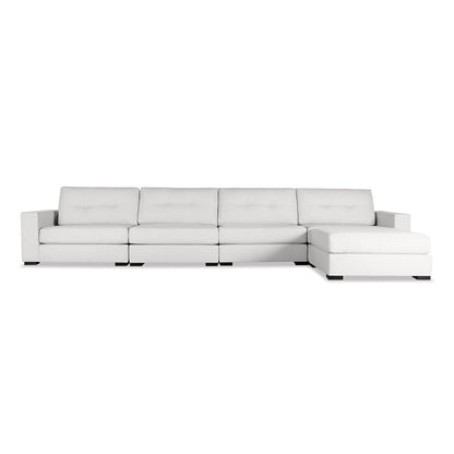 Veranda Buttoned Modular 5-Piece with Ottoman Sectional