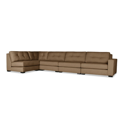 Veranda Buttoned Modular 5-Piece Sectional