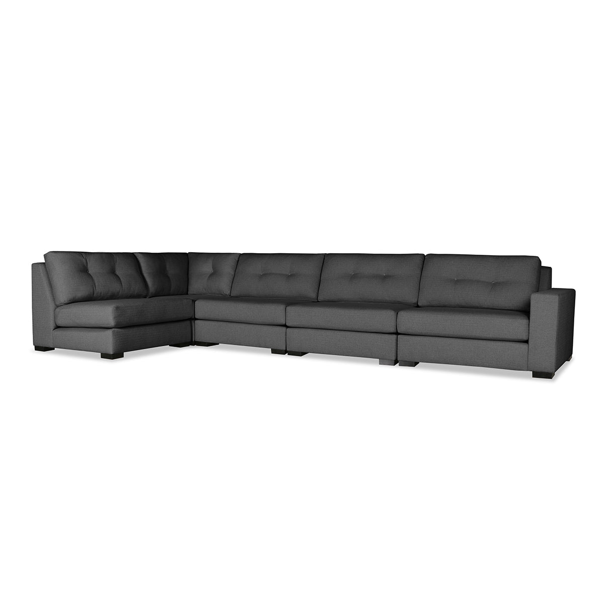 Veranda Buttoned Modular 5-Piece Sectional