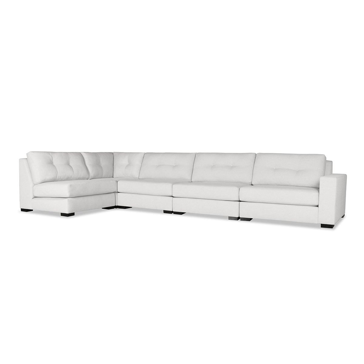 Veranda Buttoned Modular 5-Piece Sectional